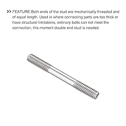 METALLIXITY Double Ended Stud Screws