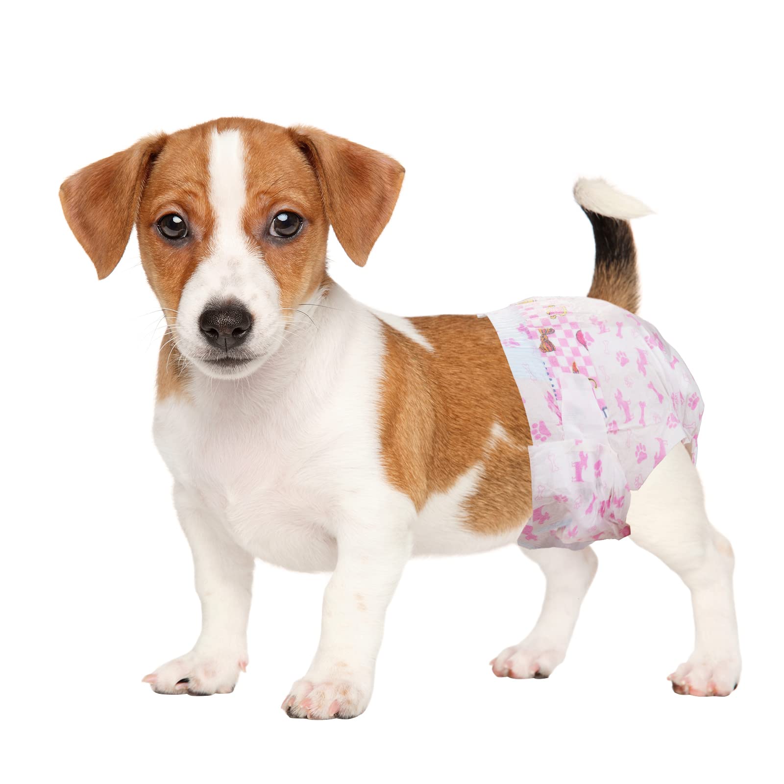 Photo 1 of Dono Disposable Dog Diapers Female, Super Absorbent Doggie Diaper, Rapid-Dry Gel Technology Puppy Diapers, Leak-Proof Fit for Doggy Cat in Heat, Excitable Urination, Incontinence, Small