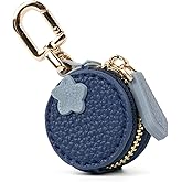 Cute Fruit Coin Purse Bag Charm,Mini Leather Coin Change Purse & Pouch Holder Keychain Charm for Handbag Tote Wallet Airtag Accessories,Kawaii Fruit Bag Charms for Girl Women Small Blue berry