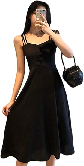 Amazon Co Jp Alppvレディース キャミワンピース 夏 無地 スカート ワンピース 夏 可愛い ロング キャミ キャミソール 服 ファッション小物