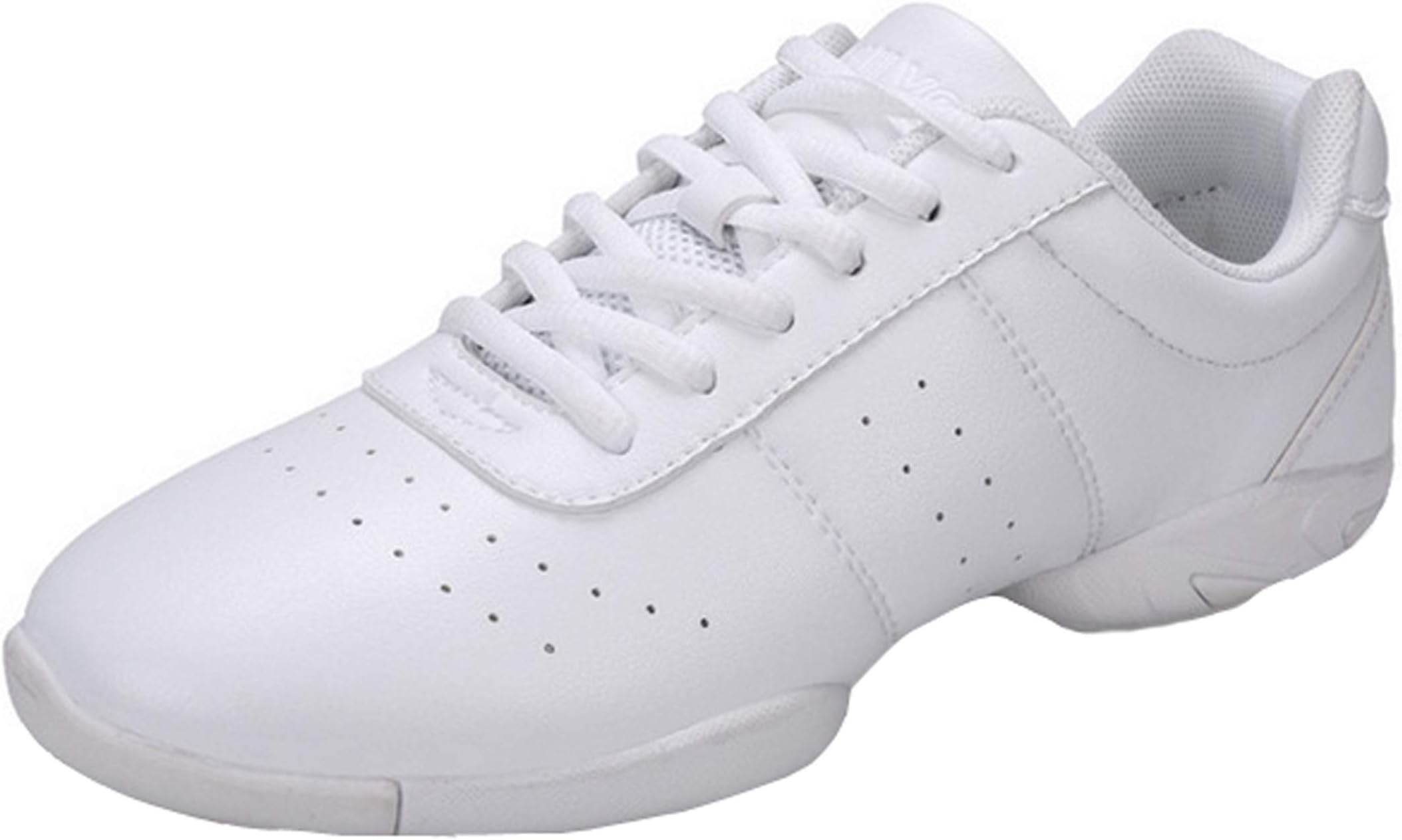 WUIWUIYU Womens Girls Lace Up Aerobics Gymnastics School Cheerleading Dance Shoes Sport Training Sneakers