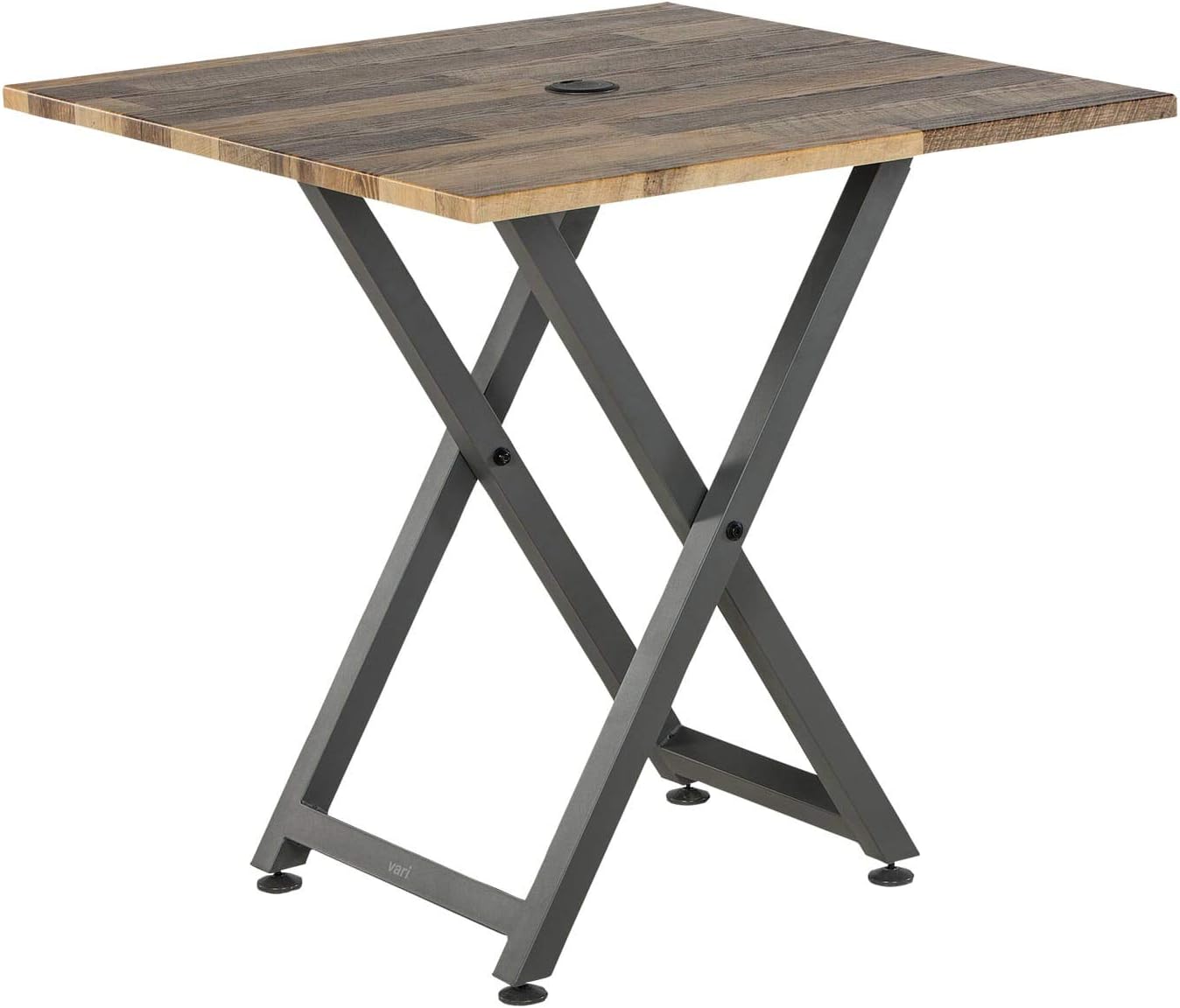 Vari Standing Meeting Table - Adjustable Height Settings with Cable Management - (Reclaimed Wood)