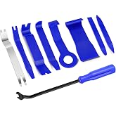 GLK Car Door Clip Panel Trim Removal Tool Kits Pry Tool | for Car Dash Radio 9pcs, blue