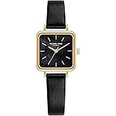 VICTORIA HYDE Ladies Watches Easy-Read Dial Analog Quartz Watch for Women Stainless Steel Strap Classic Square Case (Black)