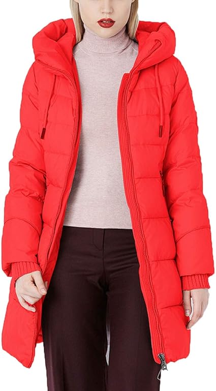 Amazon Com Mt Style Down Jacket Women Coat With A Hood And Winter