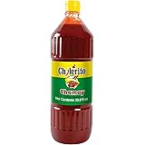 EL CHILERITO Sauce Chamoy Flavor 1L/ 33.8 Fl. Oz - Mexican Food - For Sweets, Snacks, Fruits, Drinks And Cocktails - Mexican 