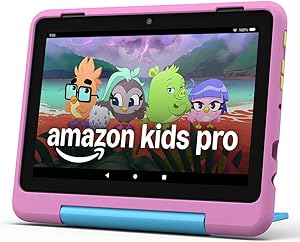 Amazon Fire HD 8 Kids Pro-Tablet (Neueste Generation), für Kinder von 6-12 J. | 3 GB RAM, 8-Zoll-HD-Bildschirm, werbefreie Inhalte, Kindersicherung, 13 Std. Akkulaufzeit, 32 GB, Löwen-Design (2024)