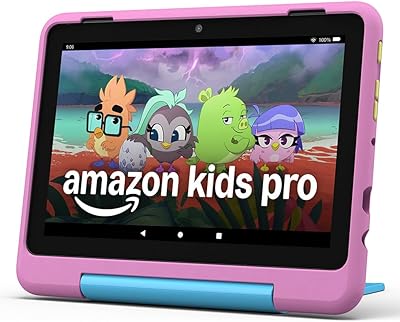 Amazon Fire HD 8 Kids Pro-Tablet (Neueste Generation), für Kinder von 6-12 J. | 3 GB RAM, 8-Zoll-HD-Bildschirm, werbefreie Inhalte, Kindersicherung, 13 Std. Akkulaufzeit, 32 GB, Löwen-Design (2024)