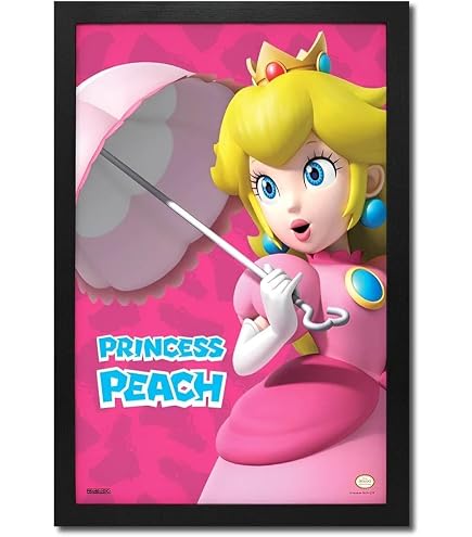 Amazon.com: Super Mario Bros. - Gaming Poster (Princess Peach