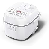 Toshiba Digital Programmable Rice Cooker, Steamer & Warmer, 3 Cups Uncooked Rice with Fuzzy Logic and One-Touch Cooking, 24 H