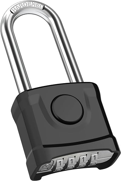 Diyife 54mm Heavy Duty 4 Digit Padlock Weatherproof with 8mm Shackle