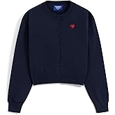 Aelfric Eden Cropped Cardigan Sweaters for Women Lightweight Open Front Cardigans Long Sleeve Crewneck Knit Fall Outfits 2025