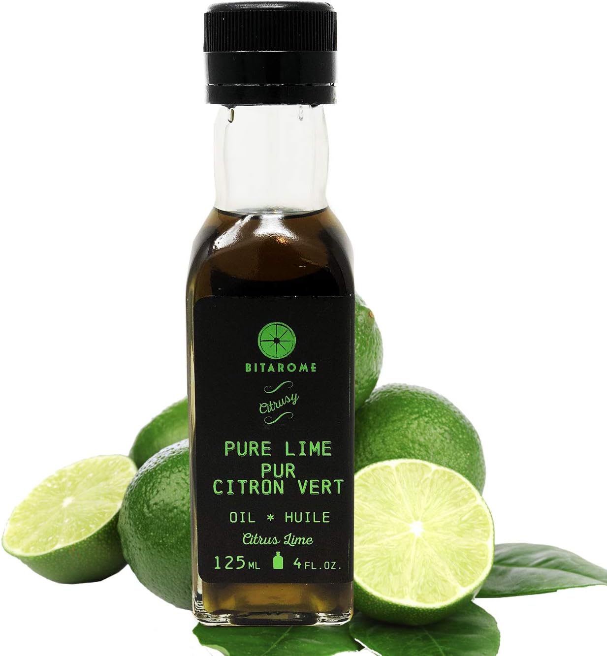 Bitarome Pure Lime Oil 125ml 4 23 Oz All Natural Add Lime Flavour When Baking Or Cooking Essential Aromatherapy Oil No Additives Vegan Amazon Ca Grocery
