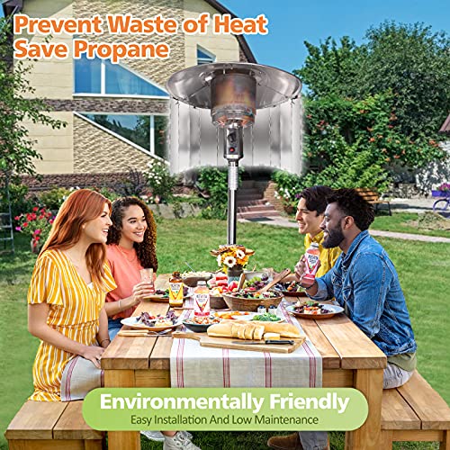 Patio Heater Reflector Shield Propane Outdoor Heater Focusing