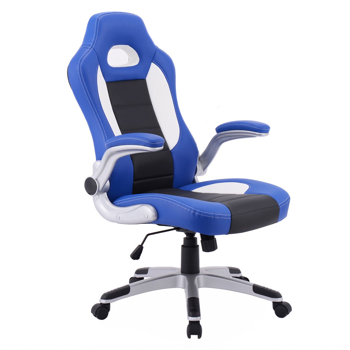Giantex Pu Leather Executive Racing Style Bucket Seat Chair Sporty