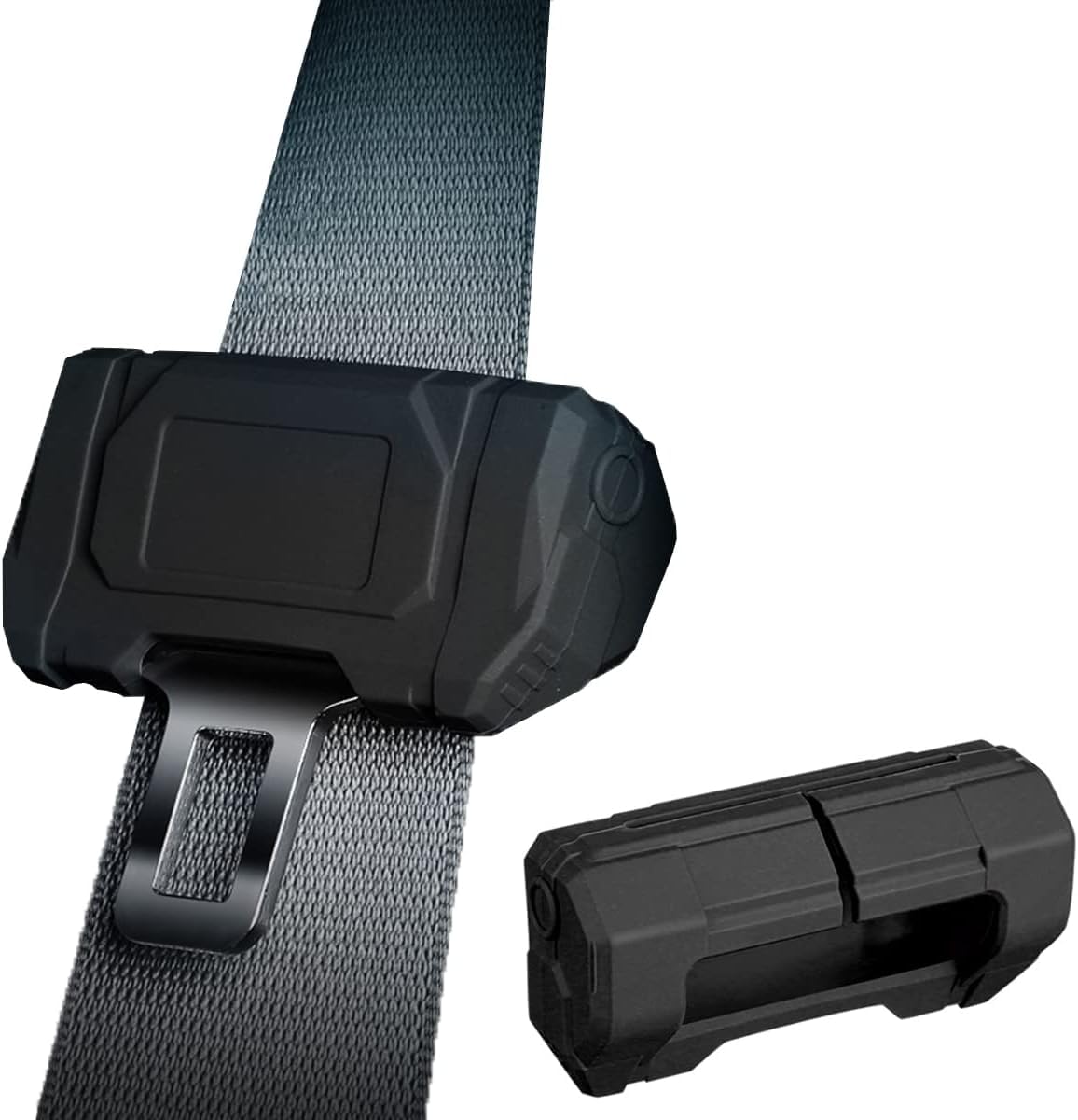 Photo 1 of ***RUBBER PIECE (NOT ON SEAT BELT PIECE) HANNHAI Car Universal Seat Belt Clips Cover,Seat Belt Buckle Protector for Car, Anti-Scratch Silicon Seat Belt Buckle Protector (Black,Large Size)