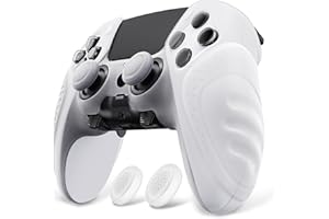 PlayVital Guardian Edition Anti-Slip Ergonomic Silicone Cover Case for ps5 Edge Controller, Soft Rubber Protector Skin for ps