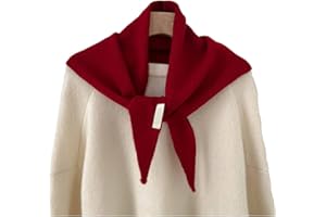 Airniese Wool Knitted Triangular Scarf for Women,Cashmere Shawl Y2k Head Scarf, Lightweight Soft Warm Neck Warmer for Women