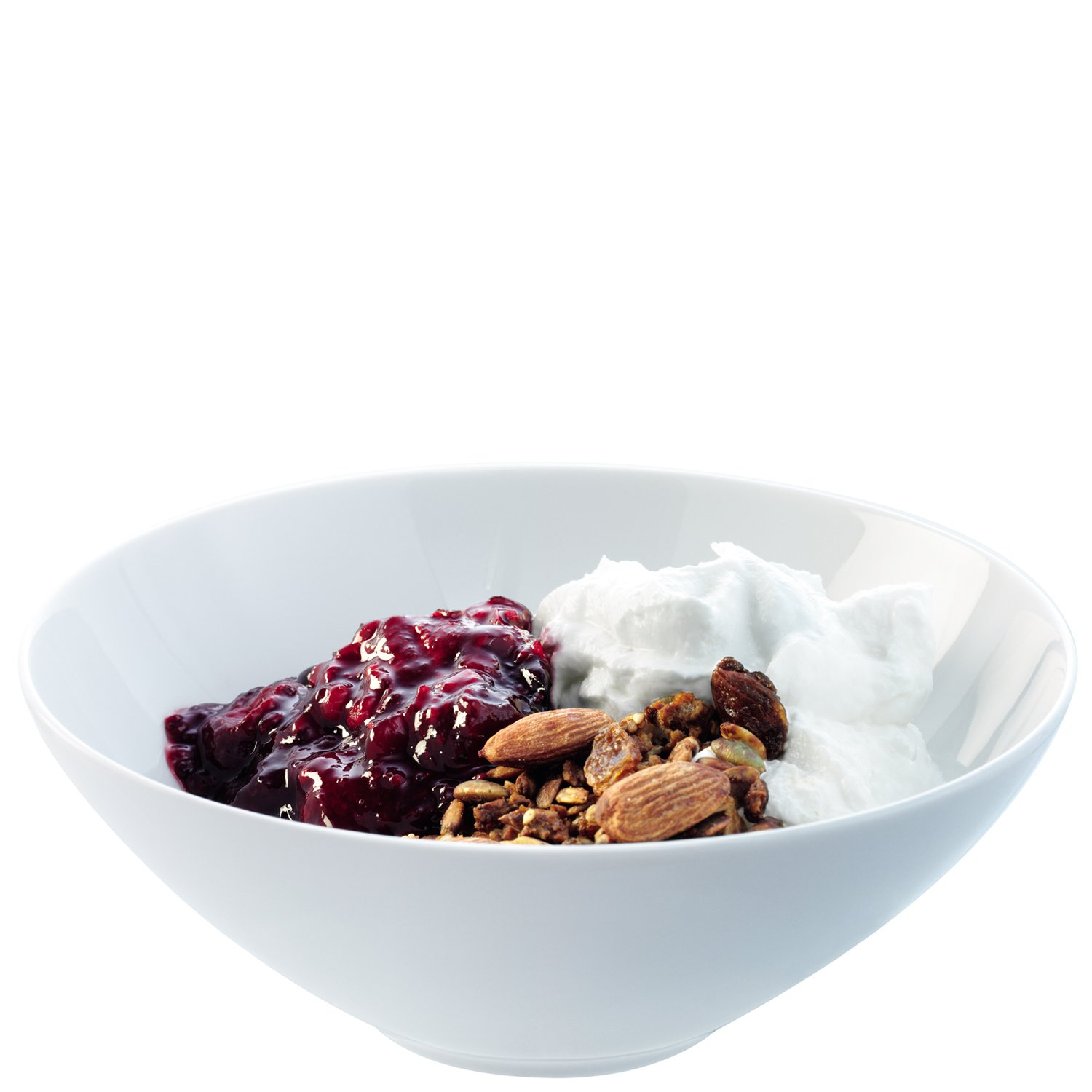 LSA International Dine Cereal/Dessert Bowl Coupe 18 cm, Porcelain, White, Ø18cm — image 1