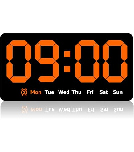 Amazon.com: Digital Wall Clock 8.5 Inch Large Display LED Clock