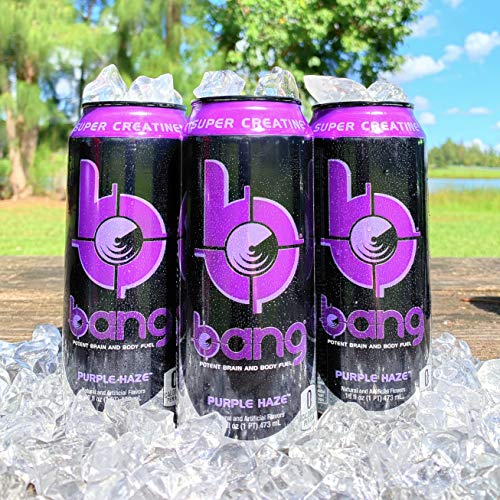 Bang Purple Haze Energy Drink, 0 Calories, Sugar Free with Super
