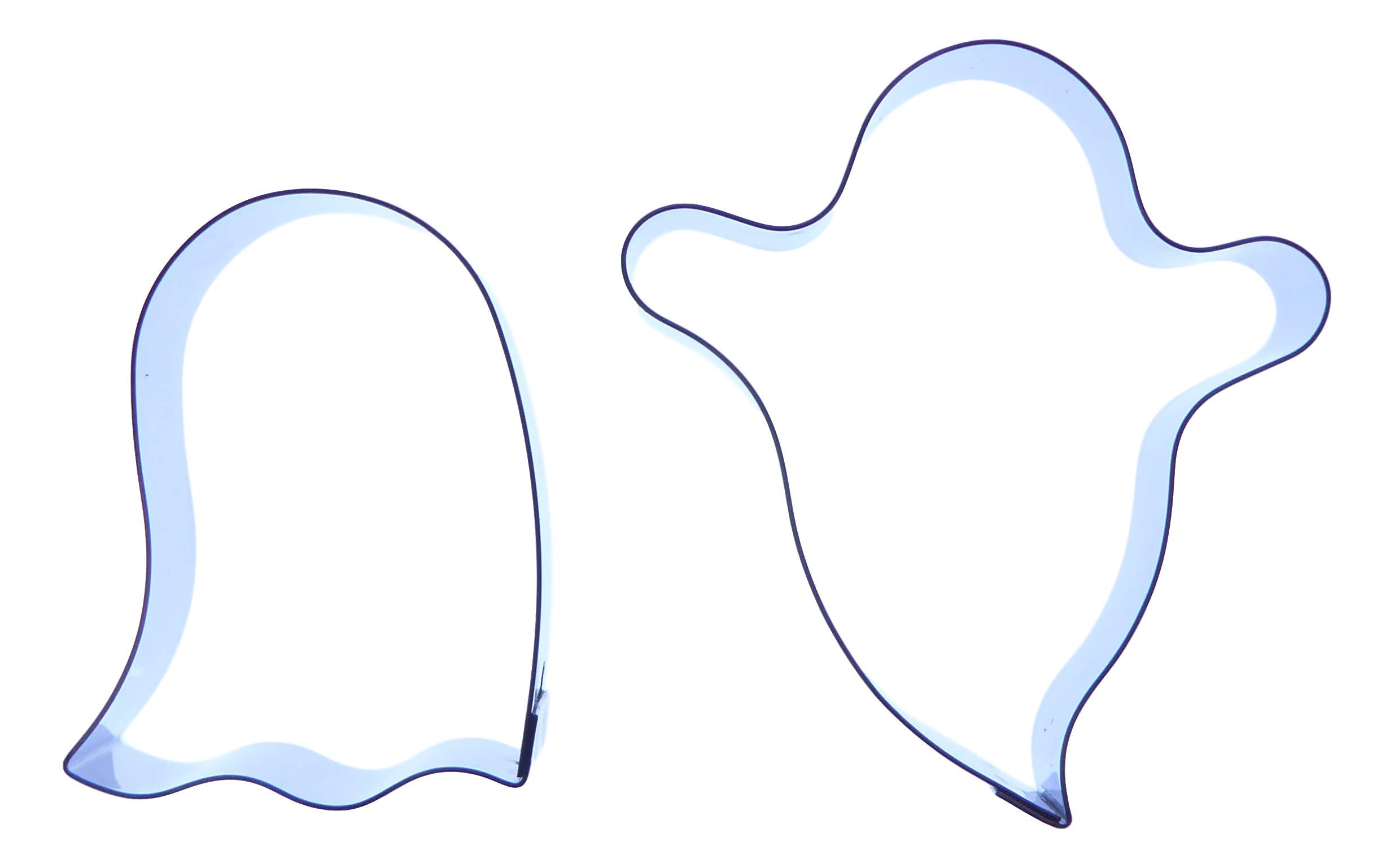 Ghost Cutter Set - Stainless Steel Sugarcraft Cutter - Size 50mm 40mm - Valley Cutter Company - Sugarcraft, Cake Decorating, Polymer and Precious Metal Clay