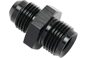 Podavelle 6AN Male to 5/8-18 Inverted Flare Adapter Fitting Connector Aluminum Black
