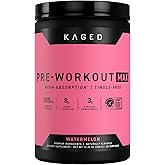 Kaged Pre Workout MAX Powder | Watermelon | Tingle Free, High Stim Pre-Workout | 305 mg Caffeine, Creatine, L-Citrulline | MAXCatalyst for Absorption | Supplements for Men & Women | 20 Servings