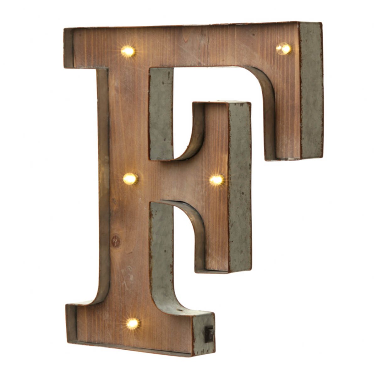 Vintage Illuminated Carnival Lights - A-Z - Choice of Alphabet Letters (Letter F)