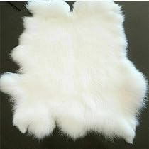 Amazon.com: Natural Grey Rabbit Hide Skin Fur Pelt (10