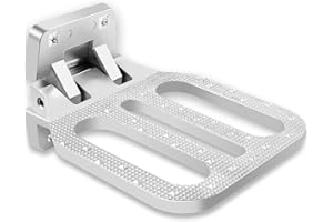 Large Folding Truck Step, 6.75 x 8.56 Inch Platform, Chrome-Plated Automotive Entry Assist Safety Foot Steps for Trailers, RV