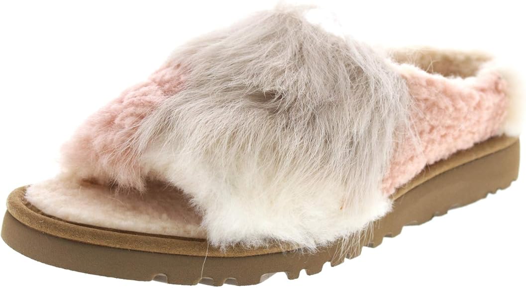 ugg patchwork fluff slipper