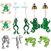 5 Pairs Frog Stud Earrings Summer Fashion Cute Animal Earrings Set Acrylic Dangle Earrings Small Frog Earcuffs