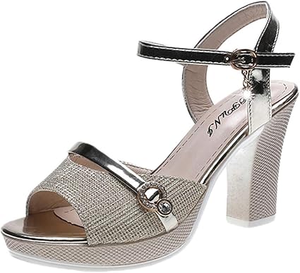 Women Sandals 2019 New Summer high Heel Sandals with Fish Mouth 9 cm Heel Simple Fashion Sandals