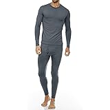 Thermajohn Men's Ultra Soft Thermal Underwear Long Johns Set with Fleece Lined