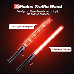 RoadHero 8 Pack Traffic Wand, 21Inch Led Traffic
