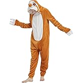 WEQJC Adult Onesie Pajamas Halloween Costume One-Piece Slim Fit Sleepwear Cosplay Suit for Mens Womens