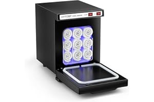 HYTOBP Hot Towel Warmer, Thermostatic Towel Heater, 2-in-1 Professional Towel Warmer Cabinet, Beauty Salon and Spa Towel Warmers for Facial(5L-Black)