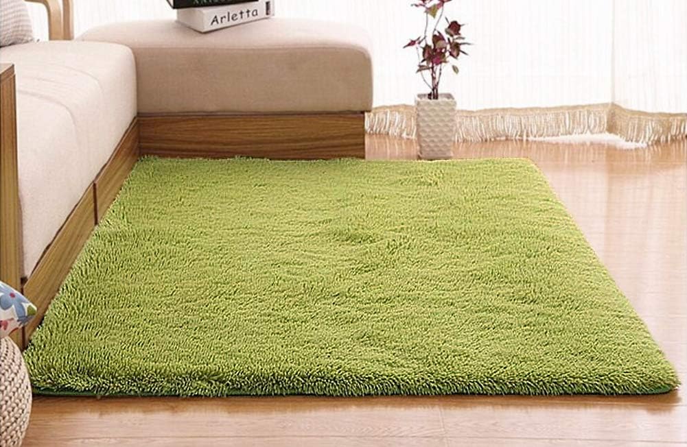 green nursery rug