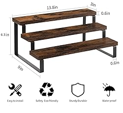 YINMIT Wooden Display Riser Stand, Tiered Perfume