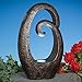 Bits and Pieces Garden Décor-Solar Abstract Ornament Sculpture for Your Garden, Lawn or Patio - Polyresin Statue Perfect for Landscape Design