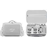 Carrying Case for DJI Neo, Portable Shoulder Bag Trave case for DJI Neo Drone, Fly More Combo, RC N3/N2 Remote Controller, battery,charger plug and Accessories (PU Leather Case Only)