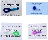 ZIDDAR Belly Button Cleaner Lint Brush Remover Tool Navel Back Face Gentle Soft view 7