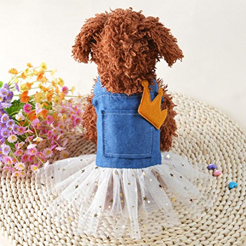 Pet Dog Cat Clothing,Efaster(tm) Dog Cat Bow Tutu Dress Skirt Pet Puppy Dog Princess Costume Apparel Clothes