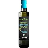 Sky Organics USDA Organic Extra Virgin Olive Oil- 100% Pure Greek Cold Pressed Unfiltered Non-GMO EVOO- For Cooking Baking - 