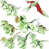 Jurassic Park Dark Noctilucent Dinosaur Building Blocks Abs Package Set (8 Piece), 7cm Noctilucent