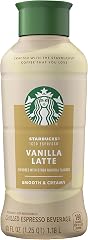 Starbucks Iced Espresso Vanilla Latte Coffee, 40 Fl Oz Bottle, Naturally Flavored Chilled Espresso Beverage