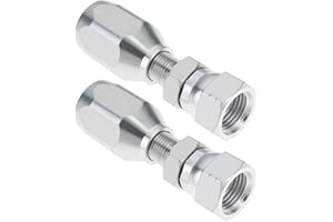 OTOTEC 2pcs 3/8'' BSP Reusable Hydraulic Hose Fittings for R1T 1SN 1 Wire Hose