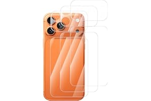 ZBAGUG Protective film for iPhone 17 Pro, 3-Pack Camera Lens + 3-Pack Back Film Ultra Clear Anti-Scratch PET material Full-Bo