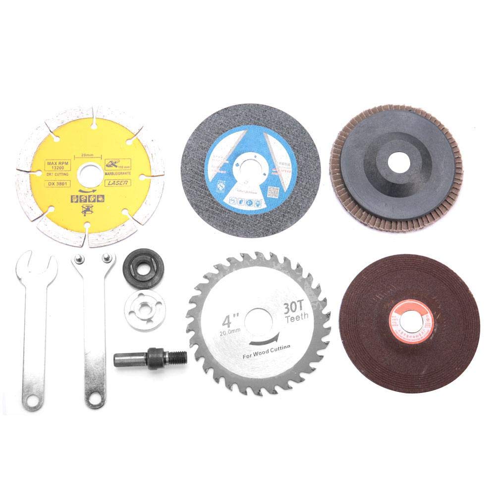 Electric Drill Cutting Disc Drill Grinder Conversion Connecting Rod Angle Grinder Spanner Flange Nut Cutting Discs Accessories for Cup Disc Polishing Wheel